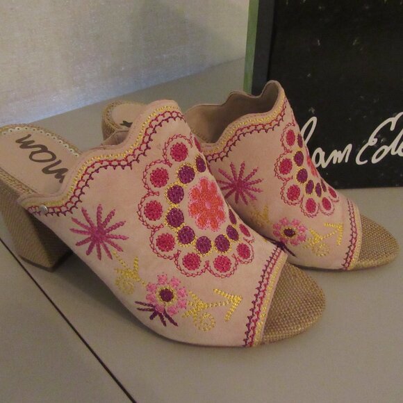 Sam Edelman Pink and Tan Wedges - Picture 3 of 6